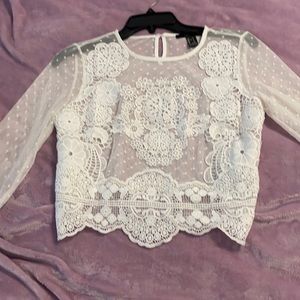 Forever 21 lace crop top